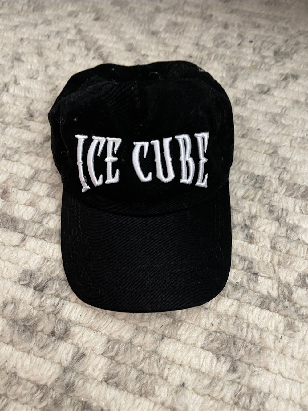 Ice Cube Kids Black Baseball Cap - Embroidered Logo